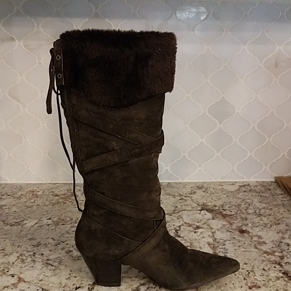 Yellow Box lace up boots